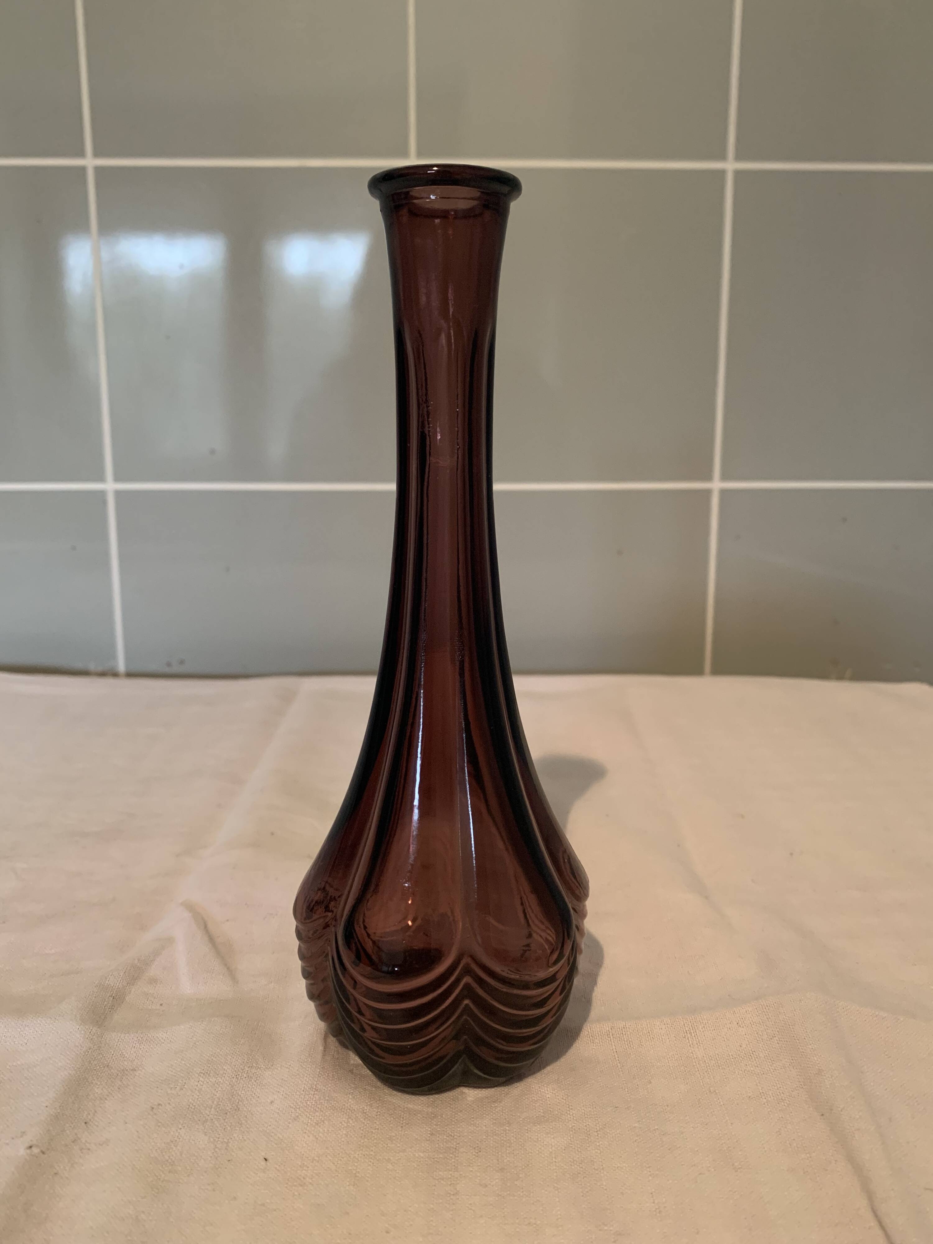 Purple soliflore vase