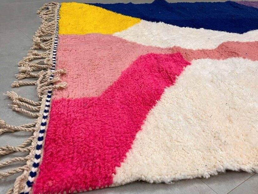 Multicoloured Berber rug in wool 250cm x 150cm