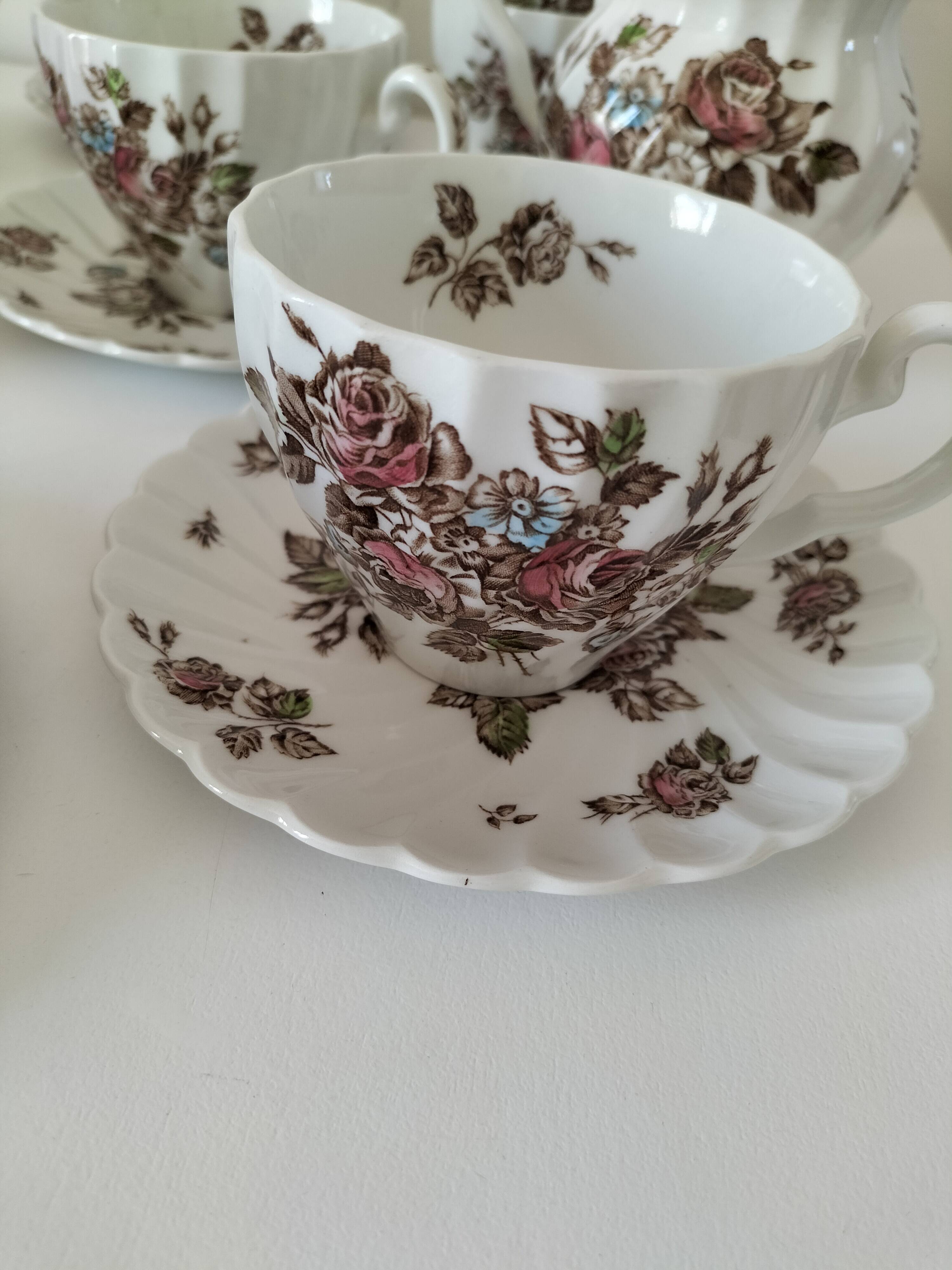 Vintage Johnson Brothers "Devon Sprays" set.