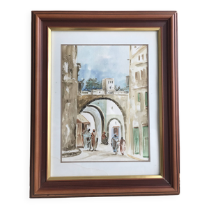 Ancienne aquarelle orientaliste