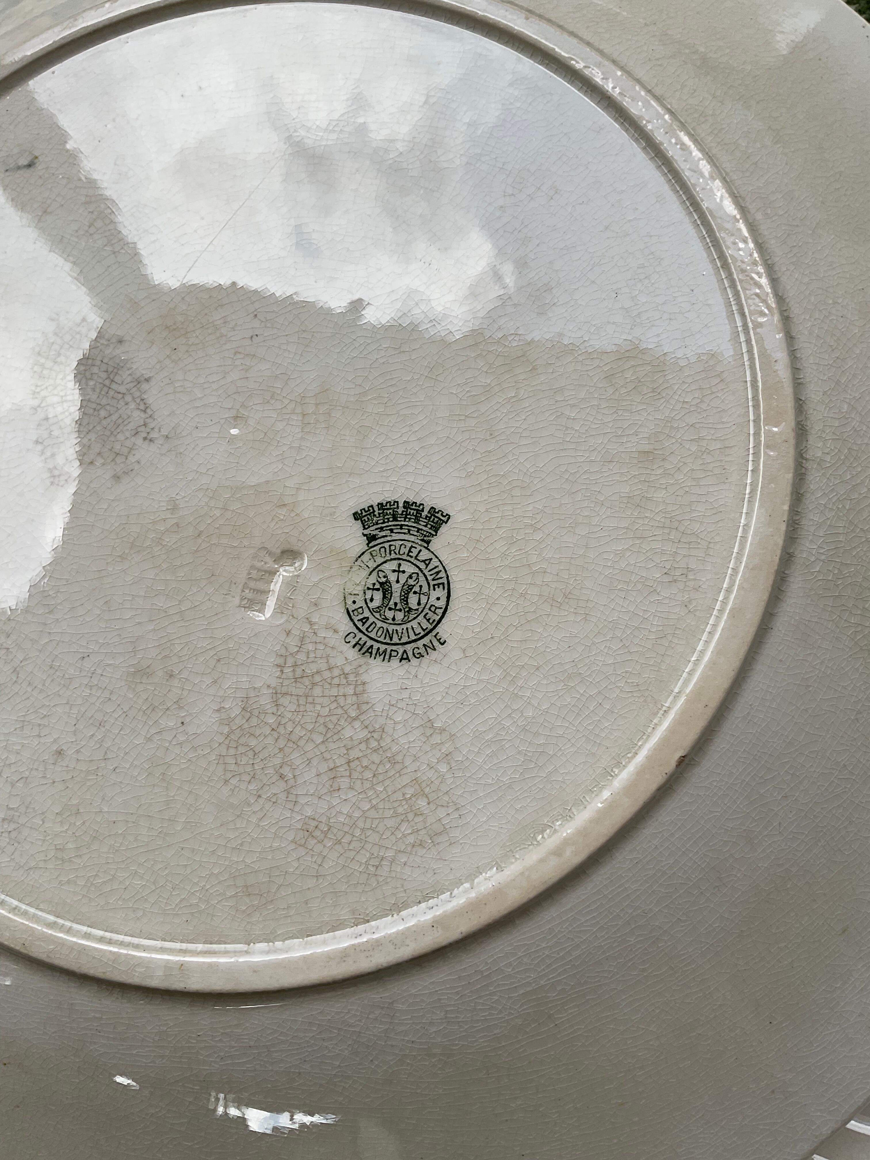 6 hollow plates badonvillers model champagne
