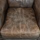 Very comfortable set of two vintage cowhide leather armchairs