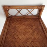 Vintage rattan shelf