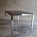 Bureau noyer métal