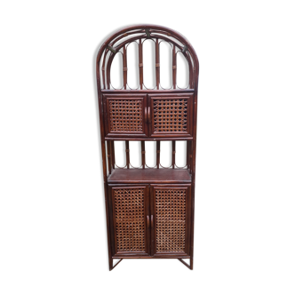 Rattan shelf