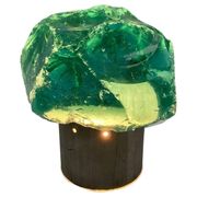 Vintage Table Lamp in Saint Gobain Glass in the style of Max Ingrand, 1960s