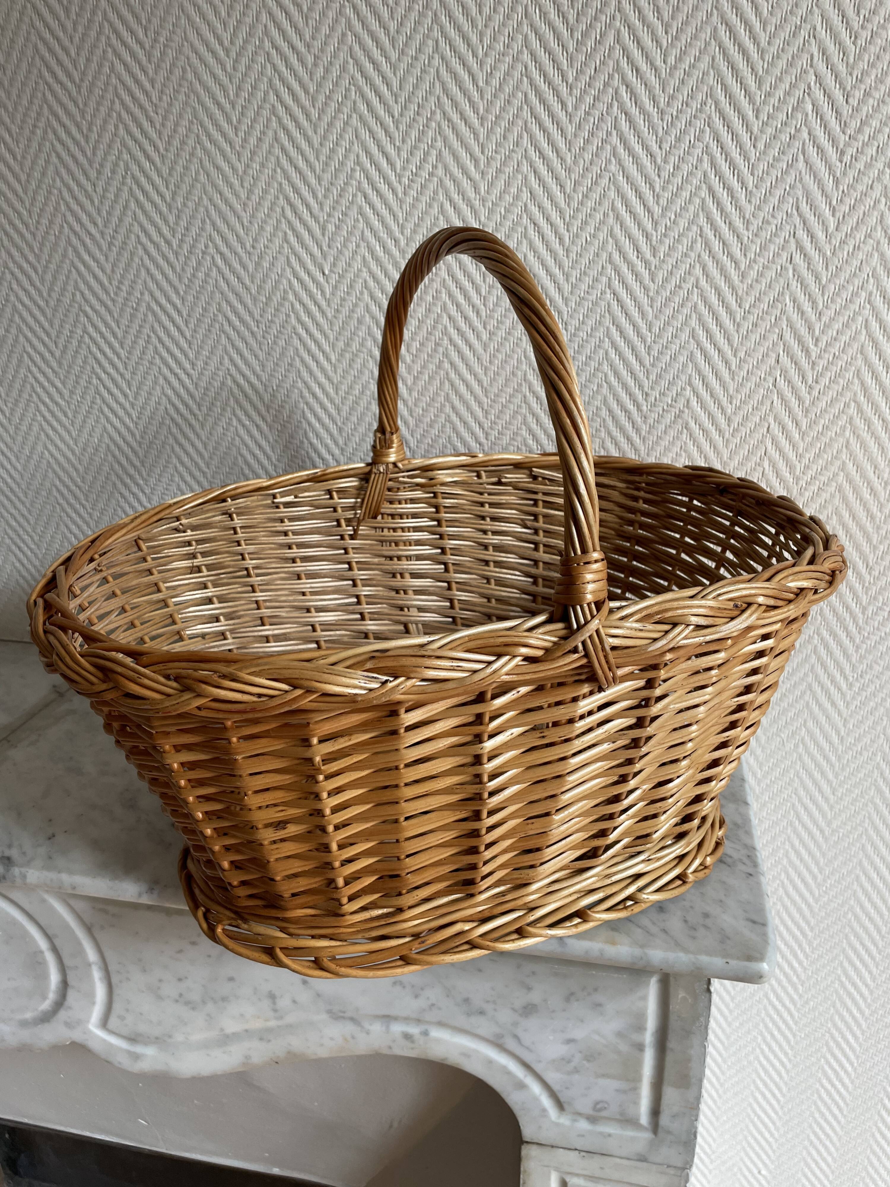 Vintage wicker basket