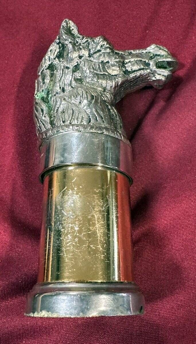 Gucci Italy: Silver-Plated Horsehead Pepper Mill Circa 1970