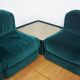 Fauteuils en Chenille de Seven Salotti, 1970s, Set de 5