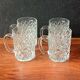 33 cl vintage beer glasses with a nice design in thick glass, old pint.