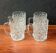 33 cl vintage beer glasses with a nice design in thick glass, old pint.