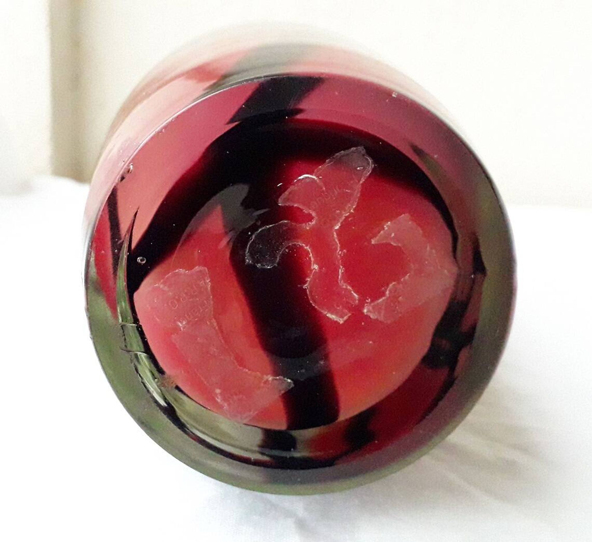 Multicoloured glass vase