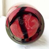 Multicoloured glass vase