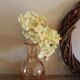 Vase soliflore old glass rosaline neck round belly