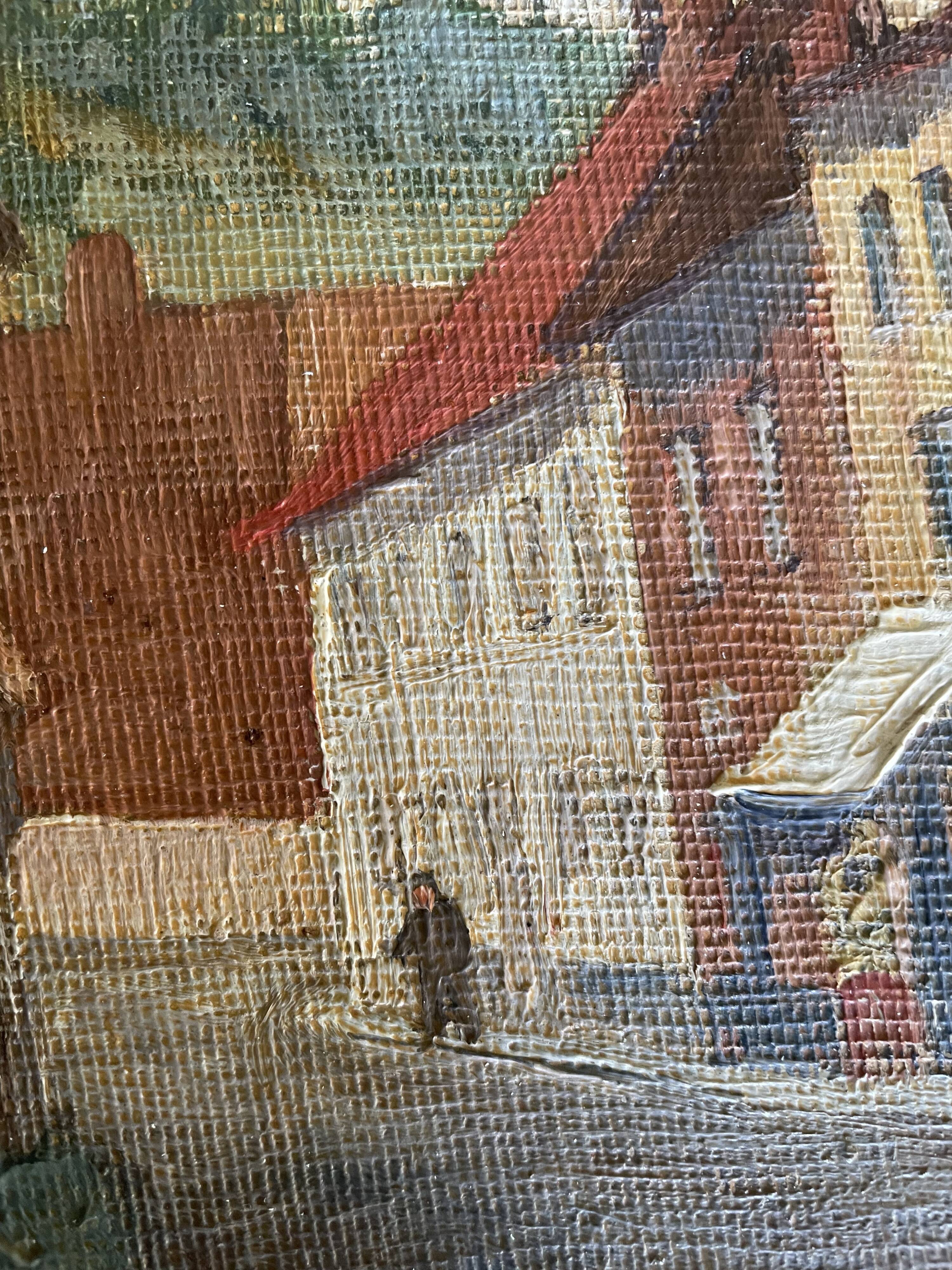 Oil on landscape cardboard 35 X 27