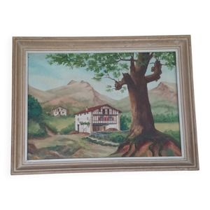 Huile sur toile paysage