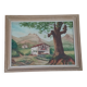 oil on canvas Basque landscape signed Yves Babonnaud 20th century