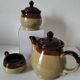 Teapot, milk jug and sugar bowl set