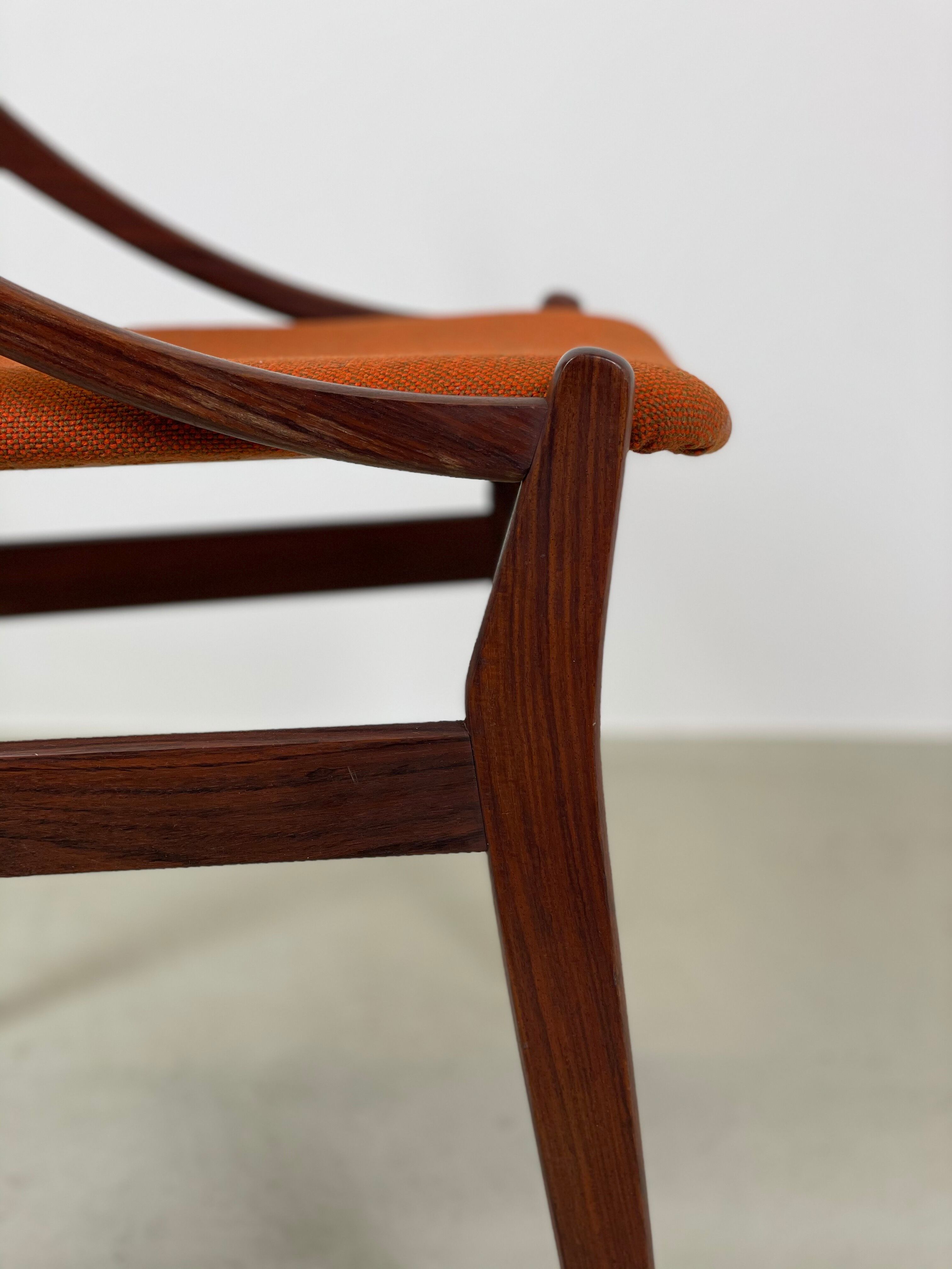 Dining chair in rosewood by Vestervig Eriksen, 1960s
