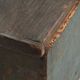 Small antique cobalt blue patinated chest (c.1920) #74