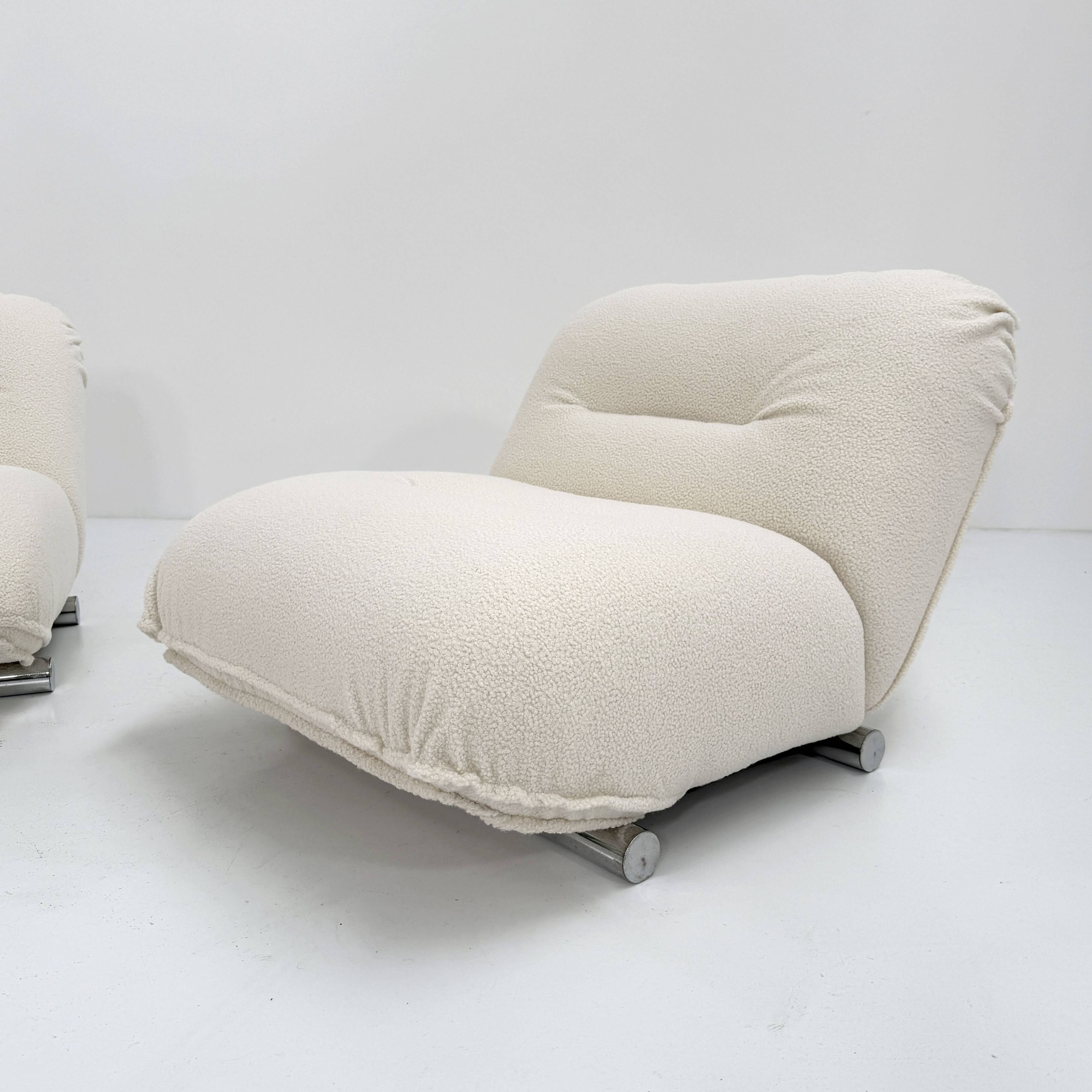 Paire de fauteuils par Giuseppe Munari pour Poltrona Munari, 1970