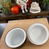 Vintage black apple ice bucket