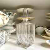 Chiseled crystal whiskey decanter