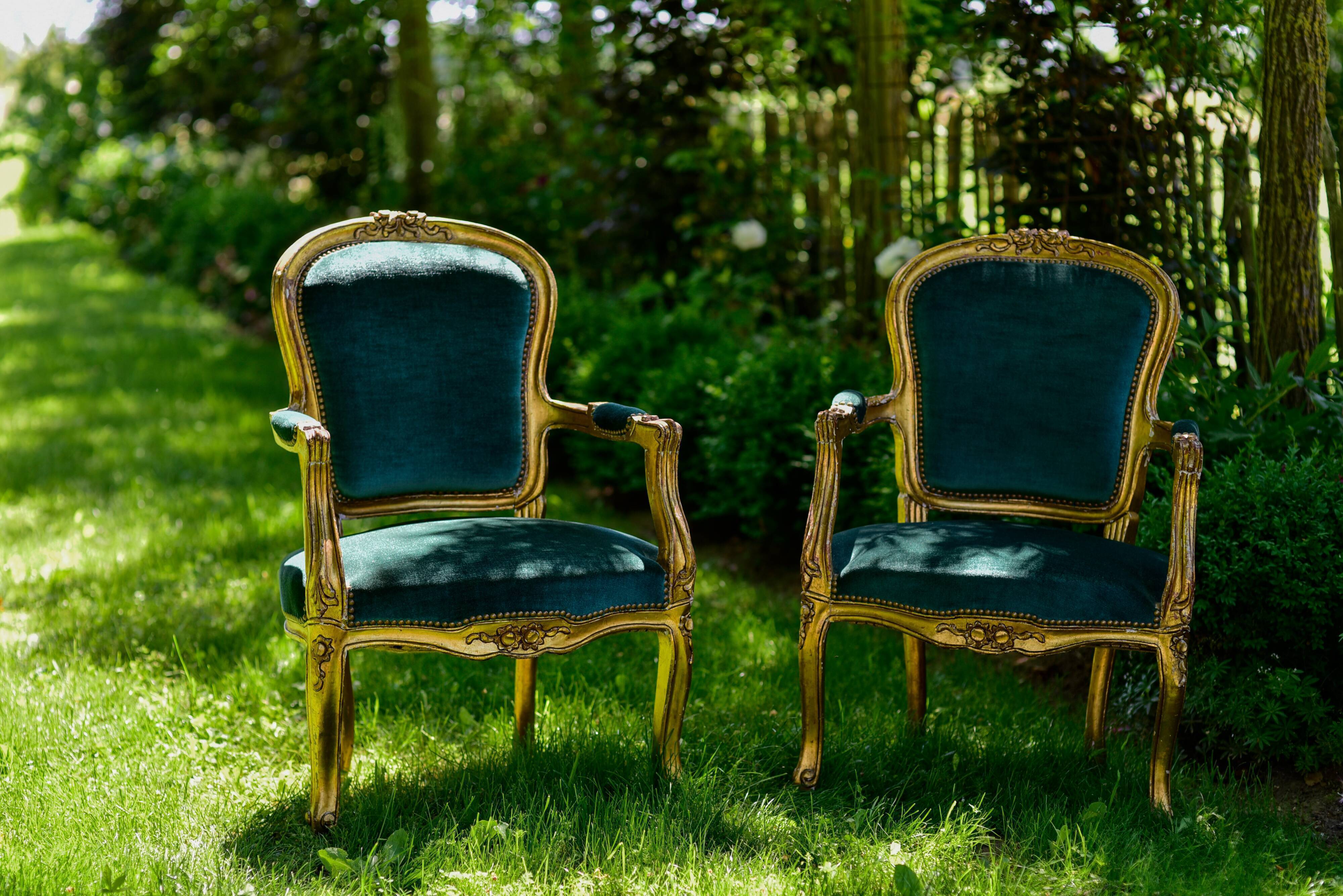 Fauteuils bergères Louis XV