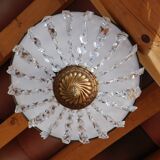 Lustre pampilles corbeille