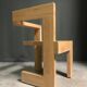 Une paire de Gerrit Rietveld de la chaise Steltman.