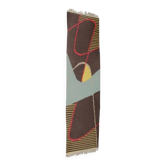 Tapis géométrique extraordinaire et étroit, années 1960