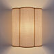 Cream jute wall sconces and bronze velvet trims