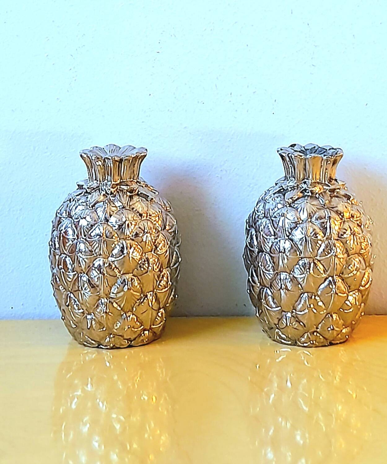 Pineapple salt and pepper shaker Mauro Manetti 70s