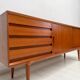 1960s vintage Gunni Omann model 18 Danish design teak sideboard for Omann Jun
