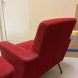 Vintage red armchairs