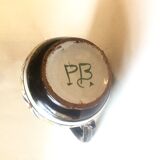 Pitcher Béatrix Poulpard Malicorne 19th century décor in Breton.