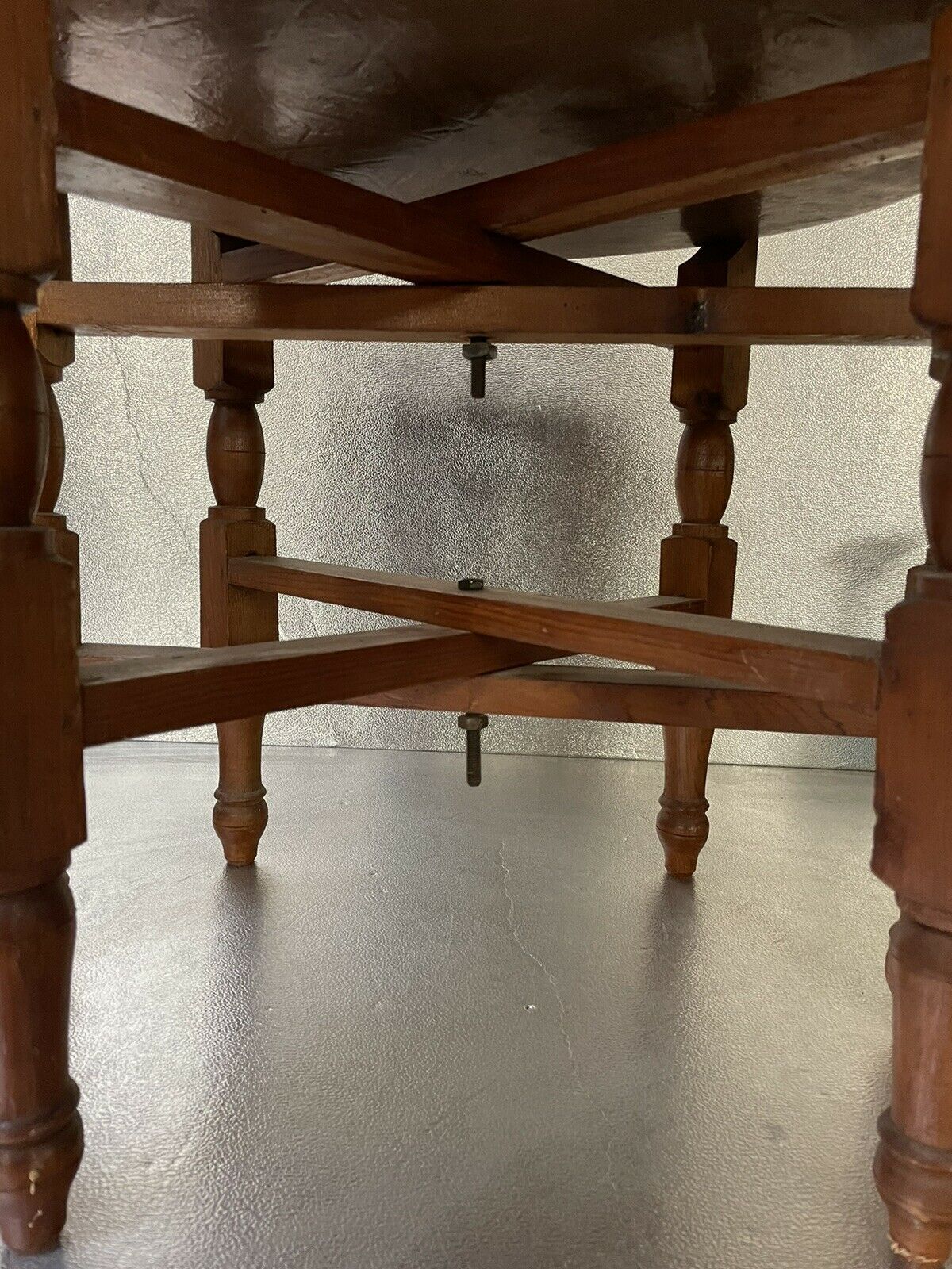 Oriental tea table, moroccan, copper top, engraved wood base, ethnic