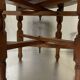 Oriental tea table, moroccan, copper top, engraved wood base, ethnic