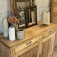 Antique buffet in solid pitch pine