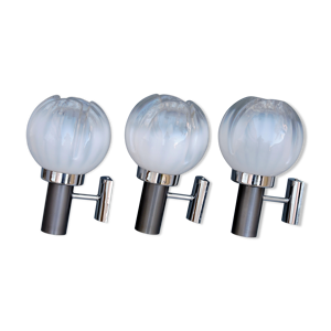 Trois appliques vintage mazzega