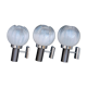 Three vintage wall lamps mazzega opalescent murano italy, year 70
