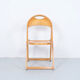 4 chaises pliantes vintage en bois d’OTK, années 1950