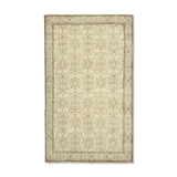 Handwoven wool anatolian beige rug 187 cm x 310 cm