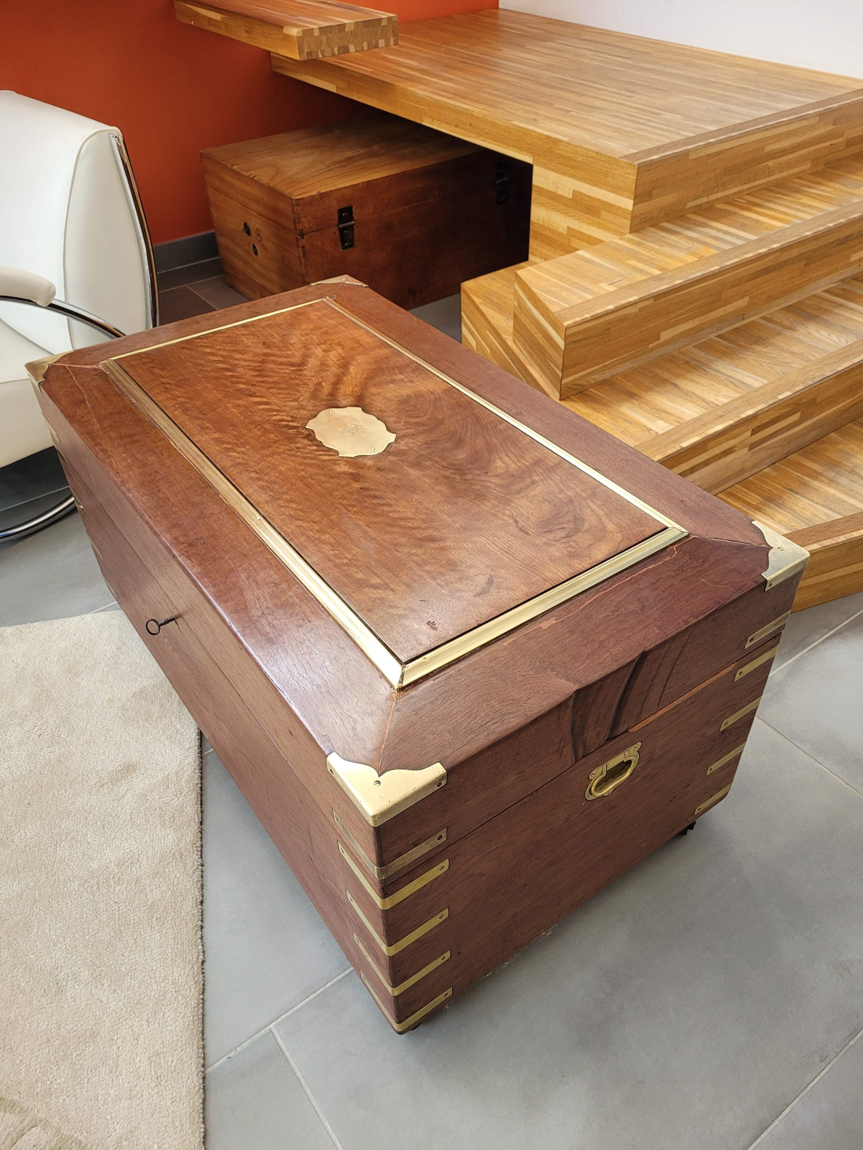 Solid mahogany chest