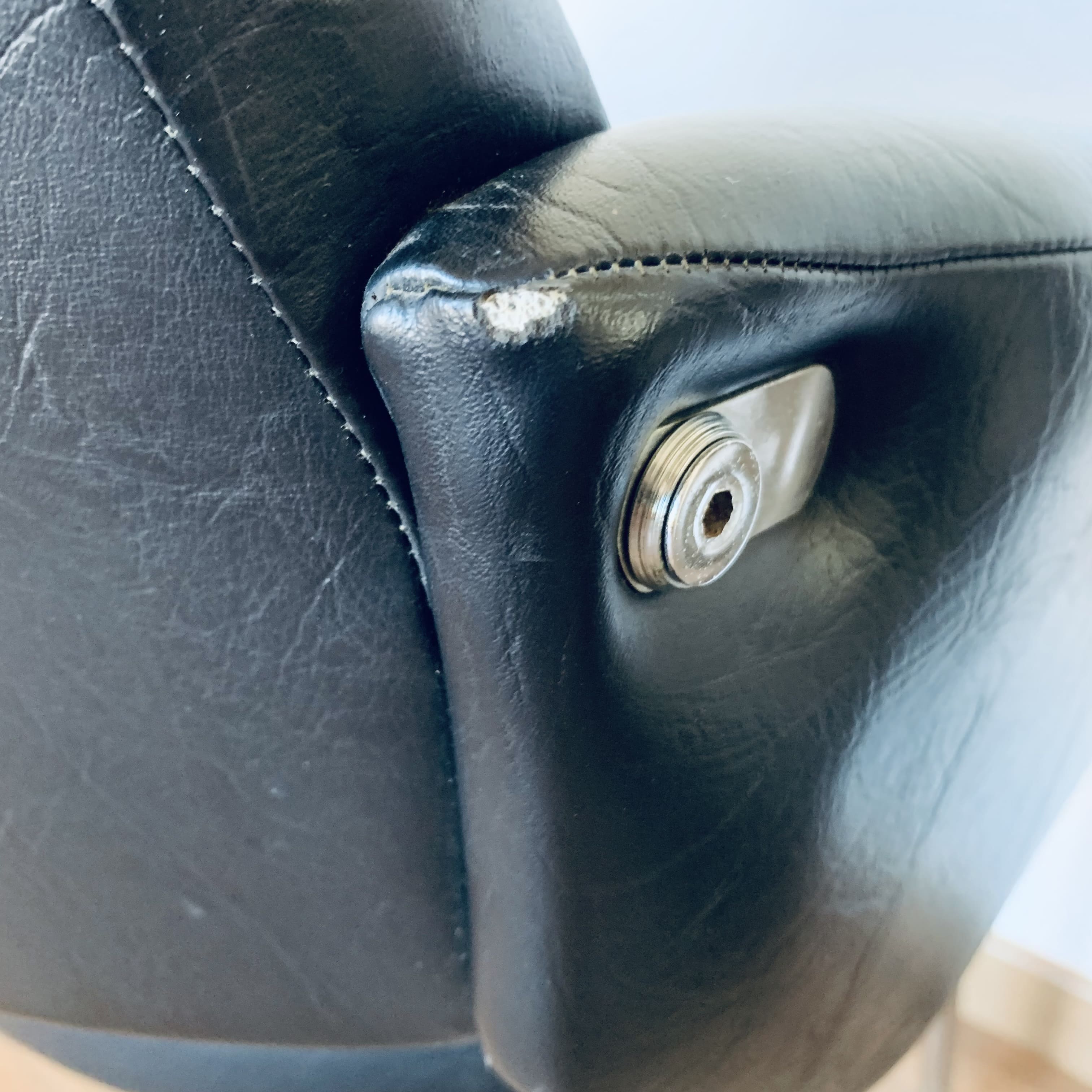 Vintage black armchair