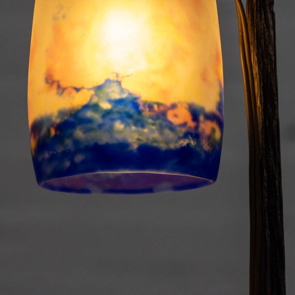 French Art Deco Degué table lamp