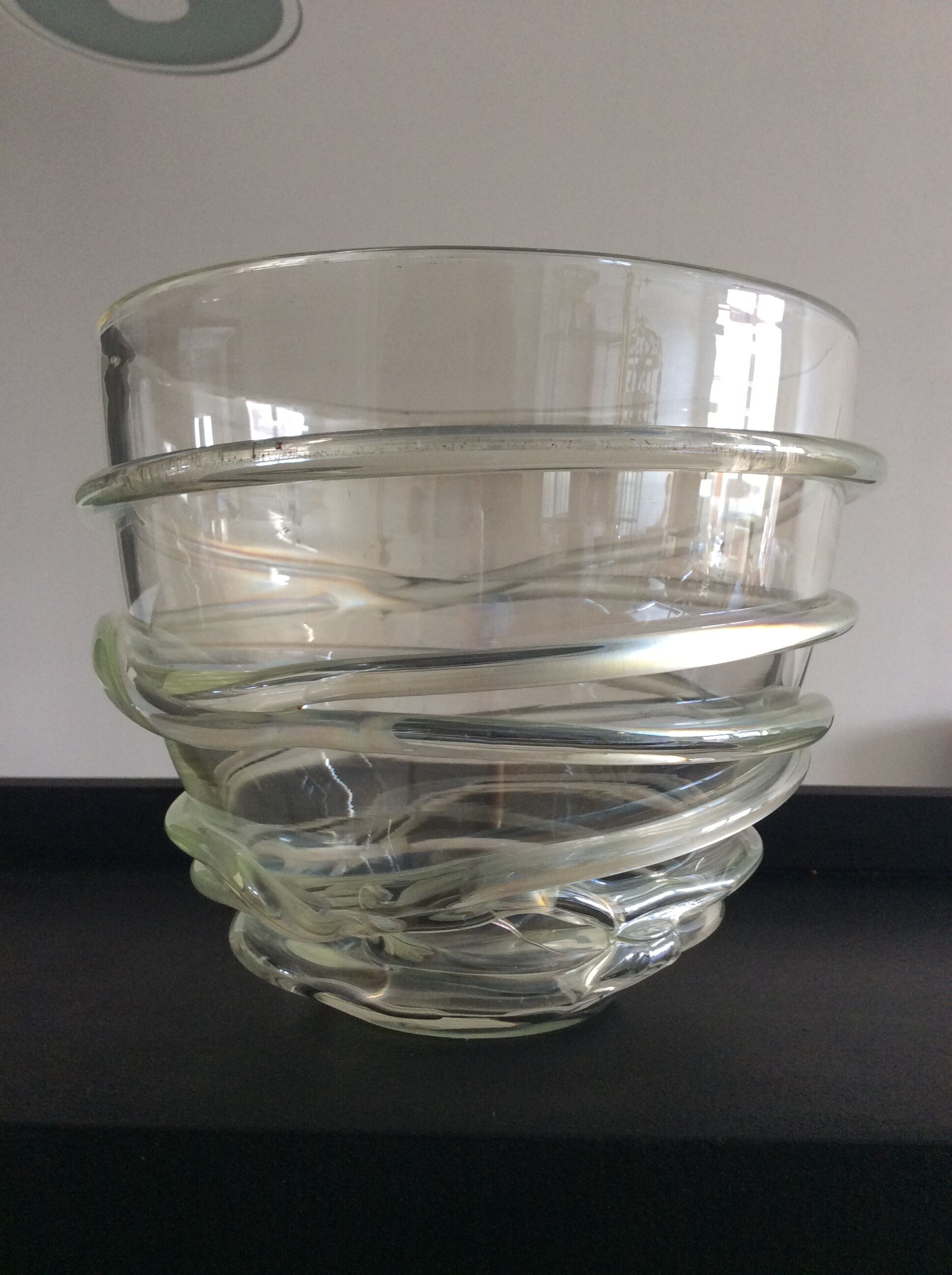 Vase murano vintage en pâte de verre