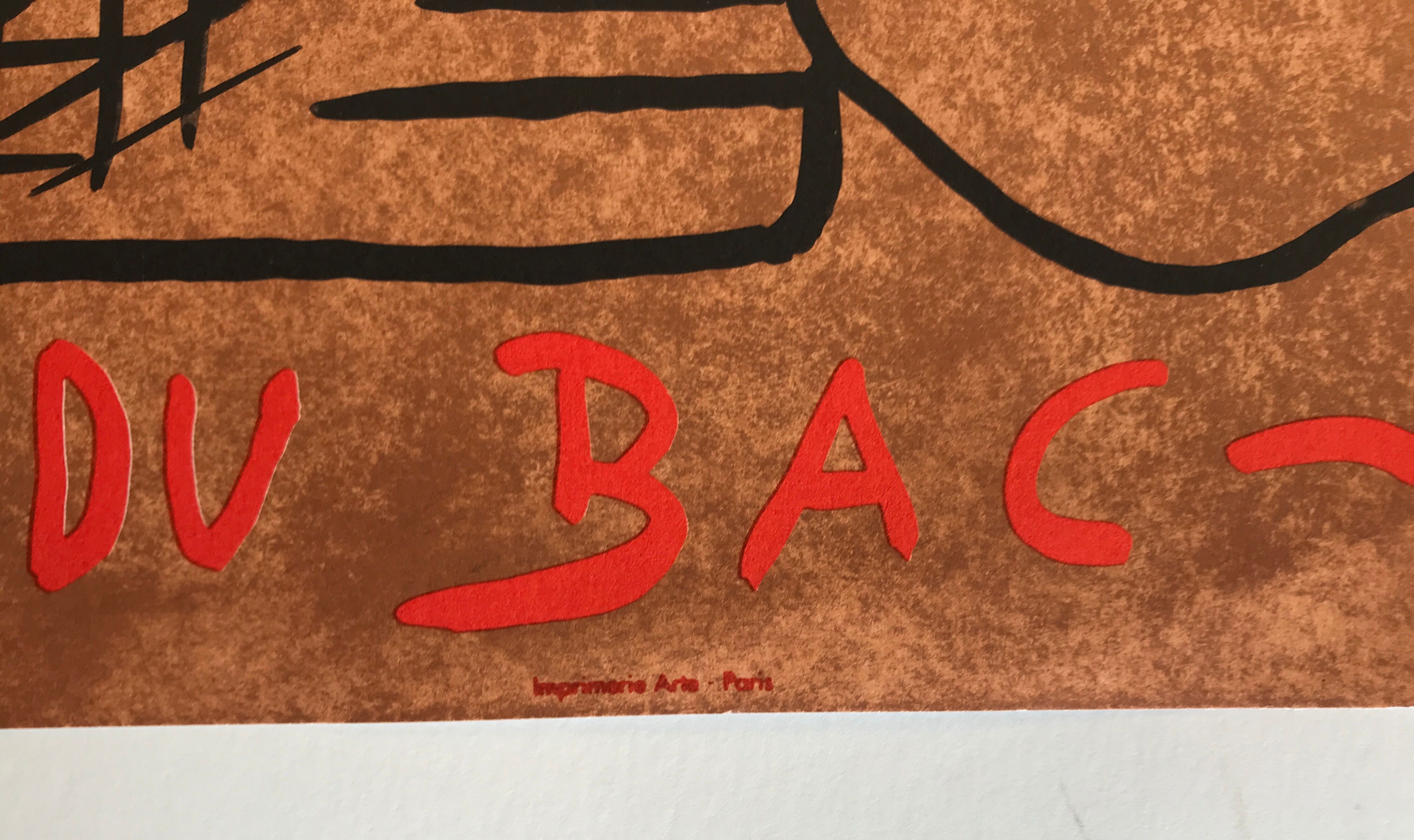 Lithographic poster of DEL RE Marco, Galerie Maeght, 2005