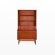 Danish teak bookcase by Johannes Sorth for Nexø, 1960s