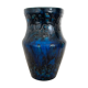 Vase en terre cuite émaillée bleu